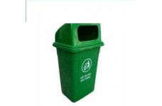 Thùng rác HDPE 90L nắp hở