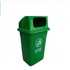 Thùng rác HDPE 90L nắp hở