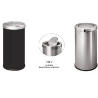 Thùng rác Inox A35-G có gạt tàn