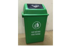 Thùng rác HDPE 60L Bập bênh